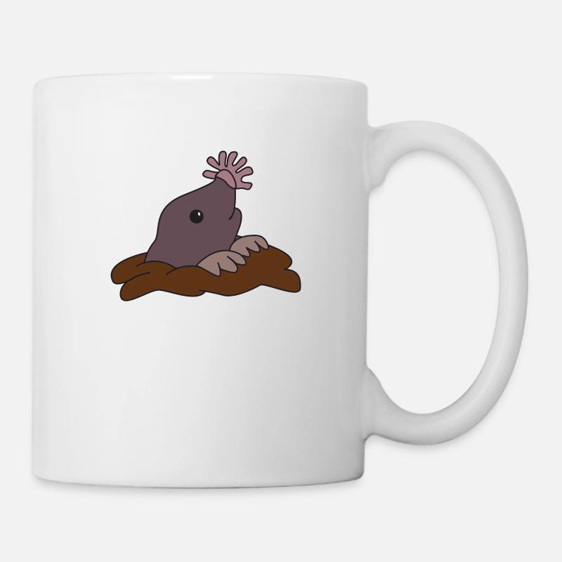 Star Mole Stars Mole Douce Taupe - Mug blanc - blanc