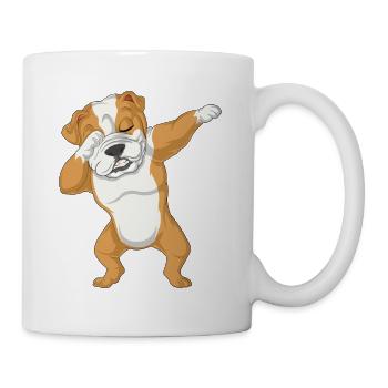 Dabbing Bouledogue anglais - Mug blanc - blanc - Droite