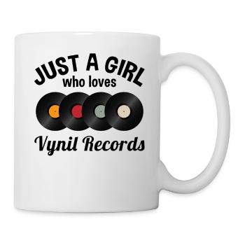 Vinyl Vinyl Saying Women Girl Gift - Mug - white - Right