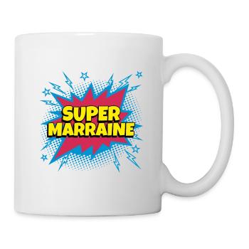 Super Marraine super héro supermarraine - Mug blanc - blanc - Droite