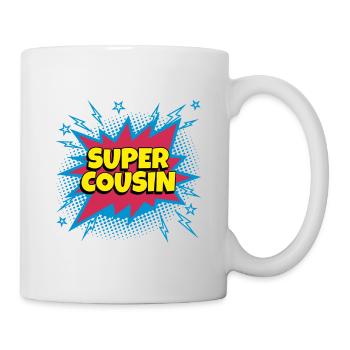 Super Cousin super héro supercousin - Mug blanc - blanc - Droite