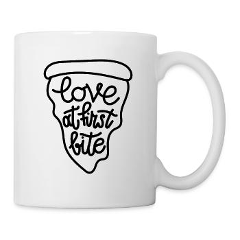 Pizza - Mug blanc - blanc - Droite