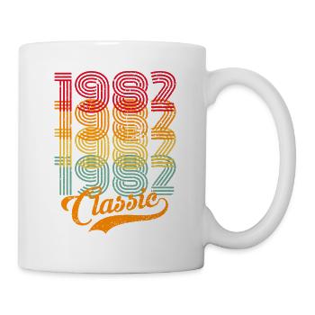 Vintage 1982 82 Birthday Retro Vintage Gift - Mug - white - Right