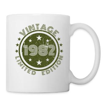 Vintage 1982 82 Birthday Retro Vintage Gift - Mug - white - Right