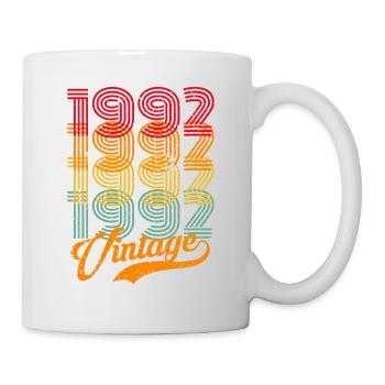 Vintage 1992 92 Birthday Retro Vintage Gift - Mug - white - Right