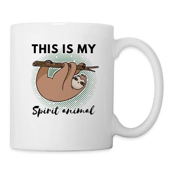 Sloth Saying - This Is My Spirit Animal - Mug - white - Right