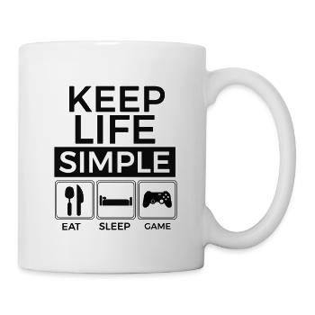 Spieler, Konsole - Tasse - Weiß - Rechts
