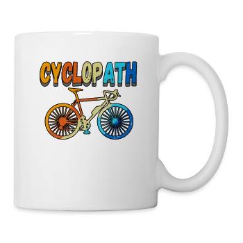Cyclopath Bike Mountain Bikes Cyclists - Tasse - Weiß - Rechts
