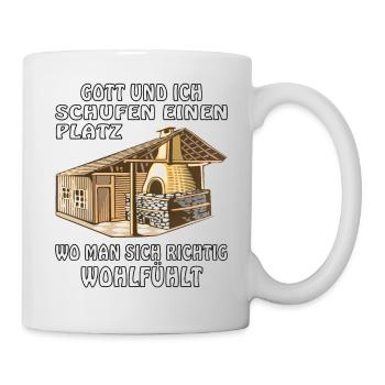 GARTENHAUS GOTT UND ICH - Tasse - Weiß - Rechts