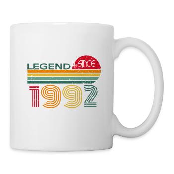 Vintage 1992 92 Birthday Retro Vintage Gift - Mug - white - Right