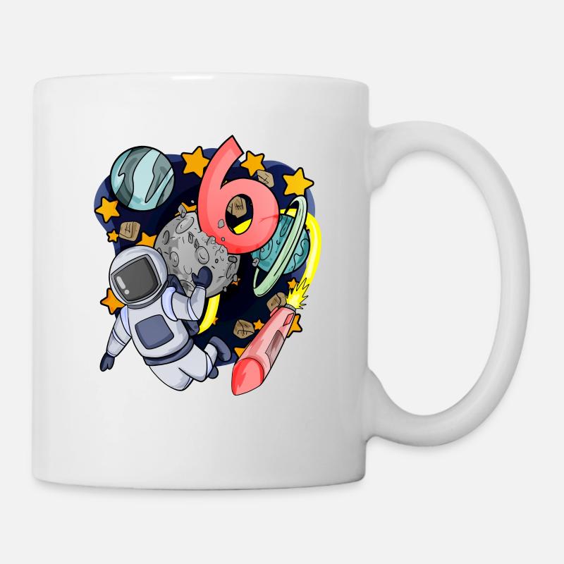 6 Geburtstag Junge - 6 Jahre alt - Ich bin 6 - Tasse - Weiß
