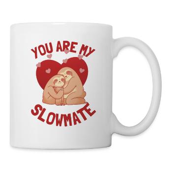 You Are My Slowmate - Valentine's Day Sloths - Mug - white - Right