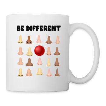 Be Anders Jeck Red Nose Carnival Clown Nose - Mug - white - Right