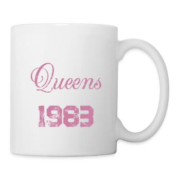 Queens born in 1983 - Tasse - Weiß - Rechts