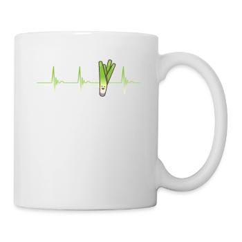 Lauch Herzschalg - Tasse - Weiß - Rechts