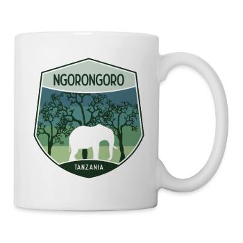 Ngorongoro - Tansania - Tasse - Weiß - Rechts