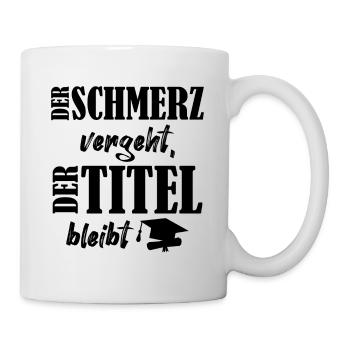 Lustiger Wissenschaftler Abschluss Promotion Dr. - Tasse - Weiß - Rechts