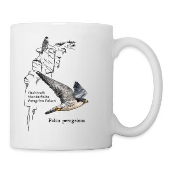 Wanderfalke - Tasse - Weiß - Rechts