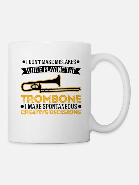 Trombone Trombone Trombone Joueur Tromboniste - Mug blanc - blanc
