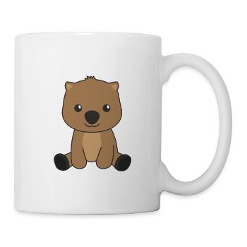 Wombat cute animals for kids funny wombats - Mug - white - Right