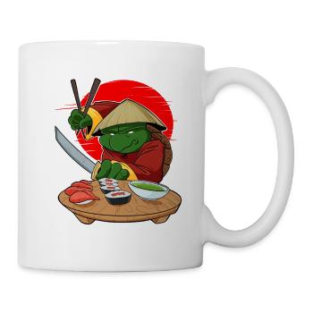 Samurai Sushi Turtle Japanese Food I Maki Lover - Tasse - Weiß - Rechts