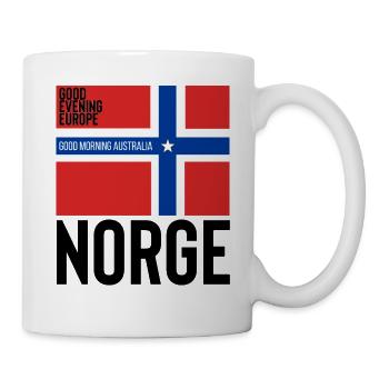 norwegen Eurovision - Tasse - Weiß - Rechts