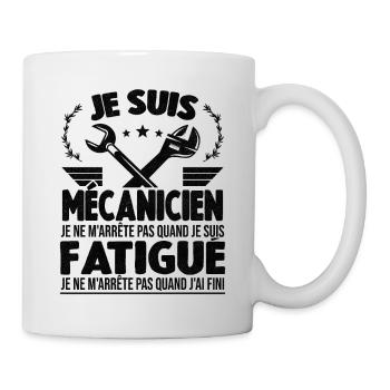 Je Suis Mécanicien Automobile Cadeau Auto Garage - Mug blanc - blanc - Droite