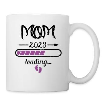 Mom 2023 Loading Pregnancy Announcement Mother - Mug - white - Right