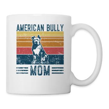 Chien American Bully Mom - Maman Vintage - Mug blanc - blanc - Droite
