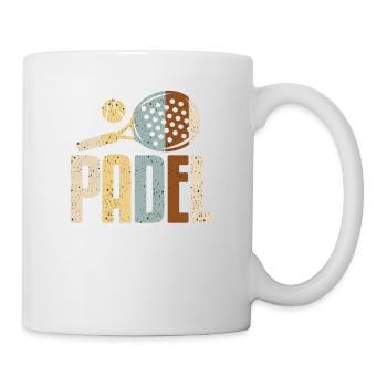 Padel Paddel Schläger Tennis Sport I Geschenk - Tasse - Weiß - Rechts