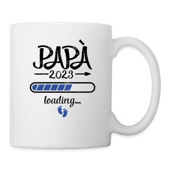 Papa 2023 Loading Schwangerschaft Vater Geburt - Tasse - Weiß - Rechts