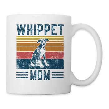 Hund Whippet Mom - Vintage Mom - Tasse - Weiß - Rechts