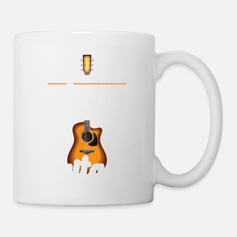 Cadeau Musique Plan De Retraite Guitariste Guitare - Mug blanc - blanc