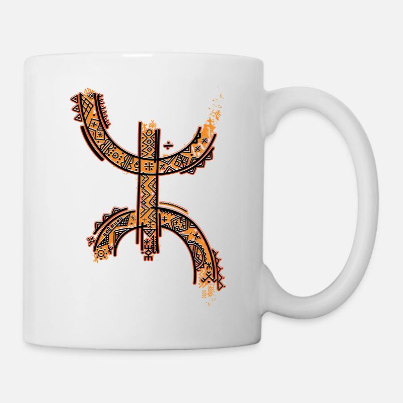 Z IMAZIGHEN TIFINAGH KABYLE POTTERY MOTIFS - Mug - white
