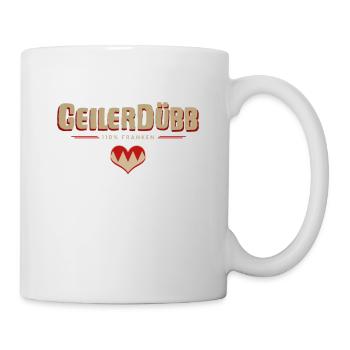 "Geiler Dübb" fränkischer Dialekt Übersetzer - Tasse - Weiß - Rechts