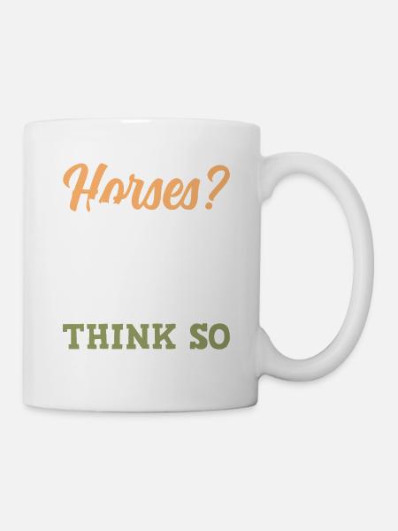 chevaux de cheval - Mug blanc - blanc