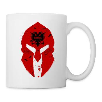 Albanie Sparta Albanie Design avec casque Sparta - Mug blanc - blanc - Droite