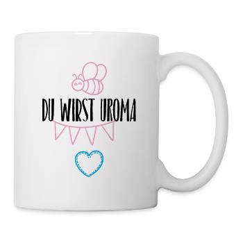 Du wirst Uroma! - Tasse - Weiß - Rechts