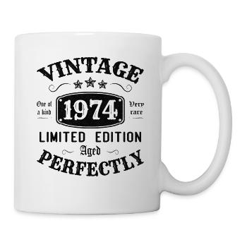 Vintage 1974 Limited Edition Perfectly Aged - Mug - white - Right
