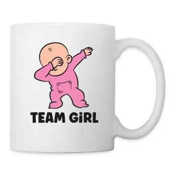 Révélation de genre Team Girl - Mug blanc - blanc - Droite