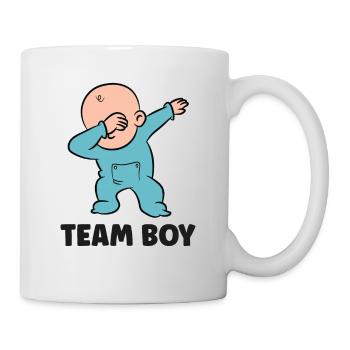 Révélation de genre Team Boy - Mug blanc - blanc - Droite