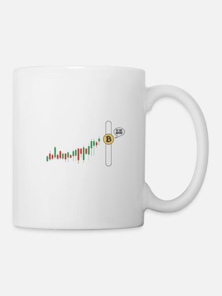 Kryptowährungshändler Crypto Coin Btc Graph - Tasse - Weiß
