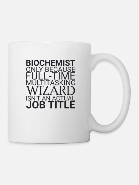 "Biochemist Wizard | Biochemie" - Tasse - Weiß
