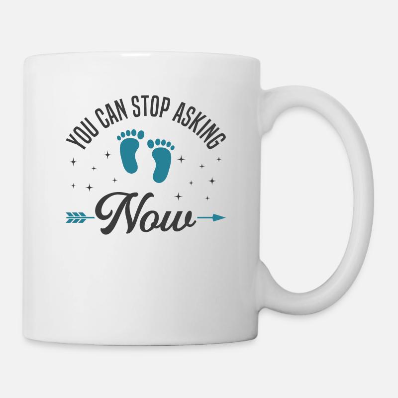 Annonce de grossesse pour les grands-parents - Mug blanc - blanc
