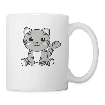 Kawaii Cat Mignon Manga Anime Cats - Mug blanc - blanc - Droite