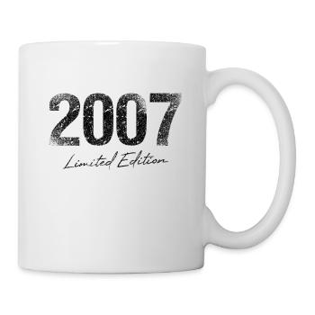 Geburtstag 2007 Limited Edition Geschenk Used Cool - Tasse - Weiß - Rechts