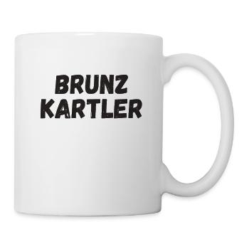Brunzkartler Kartenspiel Schafkopf Bierkopf Watten - Tasse - Weiß - Rechts