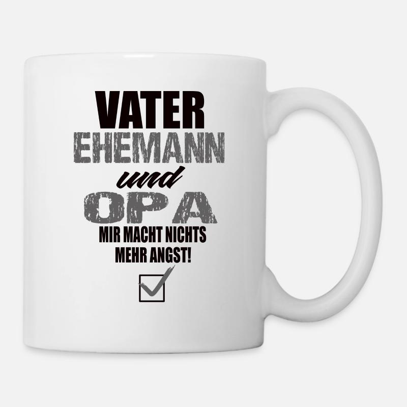 Vater Ehemann und Opa - Tasse - Weiß