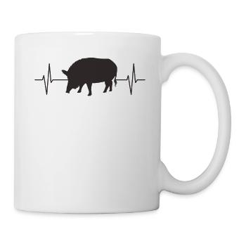 Sanglier Forêt Animaux Amoureux des animaux Cadeau - Mug blanc - blanc - Droite