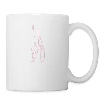 Ballet I Ballet Chaussures De Ballet Robe de Ballet Motif pour - Mug blanc - blanc - Droite